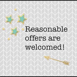 Reasonable offers welcomed